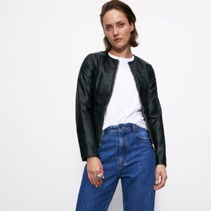 Zara double zipper jacket